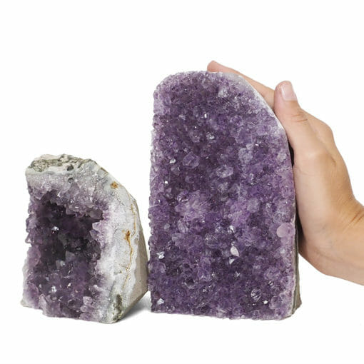 2.40kg Amethyst Crystal Geode Specimen Set 2 Pieces DB191 | Himalayan Salt Factory