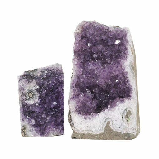 2.89kg Amethyst Crystal Geode Specimen Set 2 Pieces DB193 | Himalayan Salt Factory