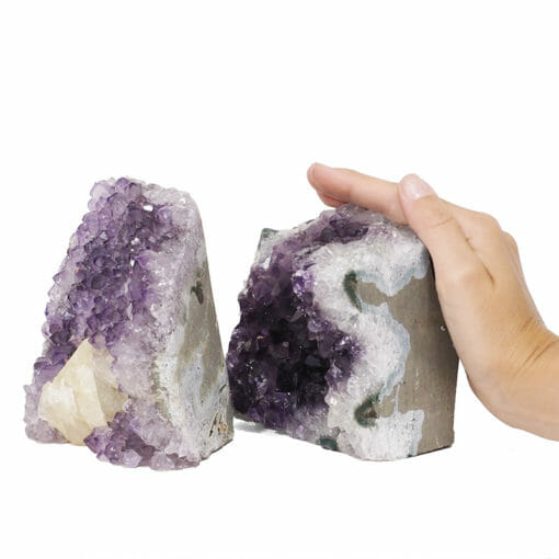2.80kg Amethyst Crystal Geode Specimen Set 2 Pieces DB196 | Himalayan Salt Factory