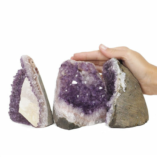 2.47kg Amethyst Crystal Geode Specimen Set 2 Pieces DB197 | Himalayan Salt Factory