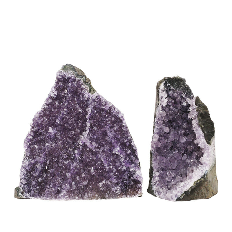 2.13kg Amethyst Crystal Geode Specimen Set 2 Pieces DR222 3 2.13kg Amethyst Crystal Geode Specimen Set 2 Pieces DR222 | Himalayan Salt Factory