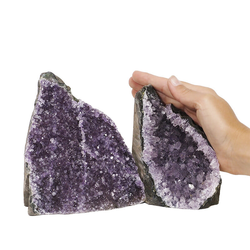 2.13kg Amethyst Crystal Geode Specimen Set 2 Pieces DR222 4 2.13kg Amethyst Crystal Geode Specimen Set 2 Pieces DR222 | Himalayan Salt Factory