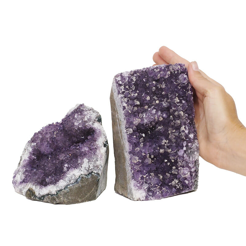 2.53kg Amethyst Crystal Geode Specimen Set 2 Pieces DR224 4 2.53kg Amethyst Crystal Geode Specimen Set 2 Pieces DR224 | Himalayan Salt Factory
