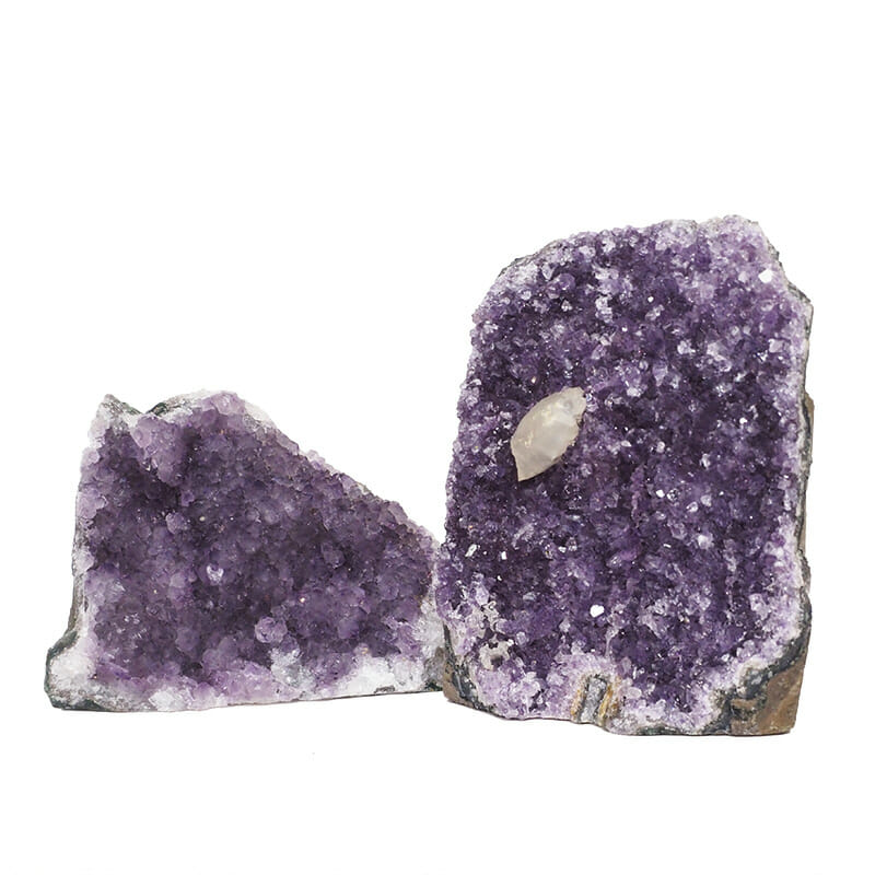 1.98kg Amethyst Crystal Geode Specimen Set 2 Pieces DR226 3 1.98kg Amethyst Crystal Geode Specimen Set 2 Pieces DR226 | Himalayan Salt Factory