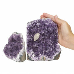 1.98kg Amethyst Crystal Geode Specimen Set 2 Pieces DR226 5 1.98kg Amethyst Crystal Geode Specimen Set 2 Pieces DR226 | Himalayan Salt Factory