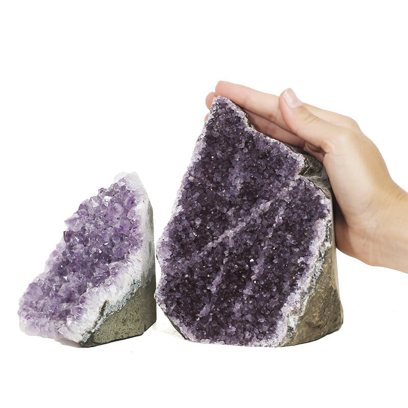 2.34kg Amethyst Crystal Geode Specimen Set 2 Pieces DR228 4 2.34kg Amethyst Crystal Geode Specimen Set 2 Pieces DR228 | Himalayan Salt Factory