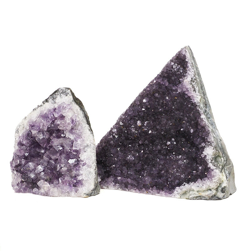 2.09kg Amethyst Crystal Geode Specimen Set 2 Pieces DR236 3 2.09kg Amethyst Crystal Geode Specimen Set 2 Pieces DR236 | Himalayan Salt Factory