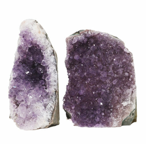 2.30kg Amethyst Crystal Geode Specimen Set 2 Pieces DR243 | Himalayan Salt Factory
