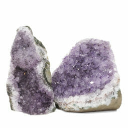 2.26kg Amethyst Crystal Geode Specimen Set 2 Pieces DR252 | Himalayan Salt Factory