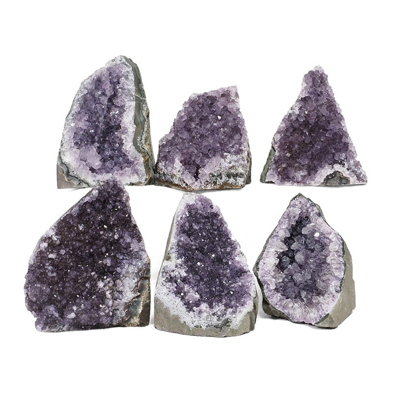 2.00kg Amethyst Crystal Geode Specimen Set 6 Pieces DR254 3 2.00kg Amethyst Crystal Geode Specimen Set 3 Pieces DR254 | Himalayan Salt Factory