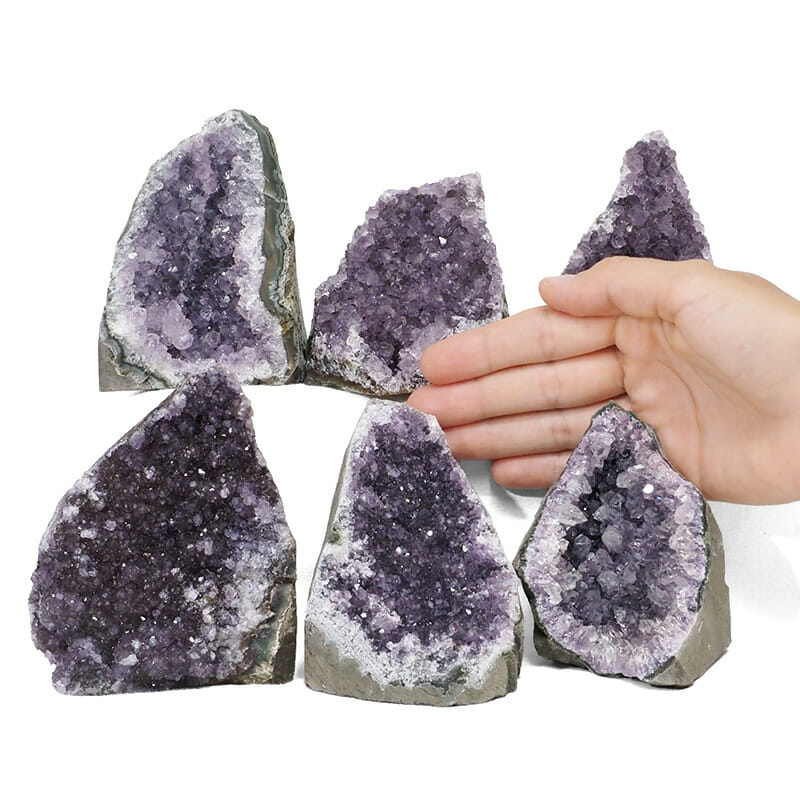 2.00kg Amethyst Crystal Geode Specimen Set 6 Pieces DR254 4 2.00kg Amethyst Crystal Geode Specimen Set 3 Pieces DR254 | Himalayan Salt Factory