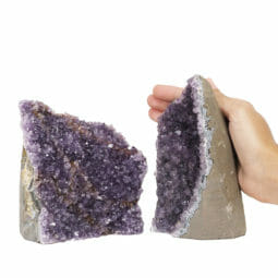 2.12kg Amethyst Crystal Geode Specimen Set 2 Pieces DR258 5 2.12kg Amethyst Crystal Geode Specimen Set 2 Pieces DR258 | Himalayan Salt Factory