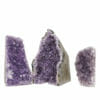 2.23kg Amethyst Crystal Geode Specimen Set 3 Pieces DR262 | Himalayan Salt Factory