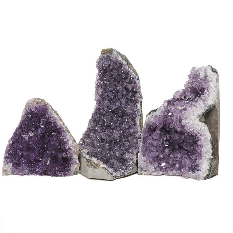 2.41kg Amethyst Crystal Geode Specimen Set 3 Pieces DR263 3 2.41kg Amethyst Crystal Geode Specimen Set 3 Pieces DR263 | Himalayan Salt Factory