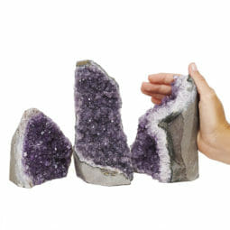 2.41kg Amethyst Crystal Geode Specimen Set 3 Pieces DR263 5 2.41kg Amethyst Crystal Geode Specimen Set 3 Pieces DR263 | Himalayan Salt Factory