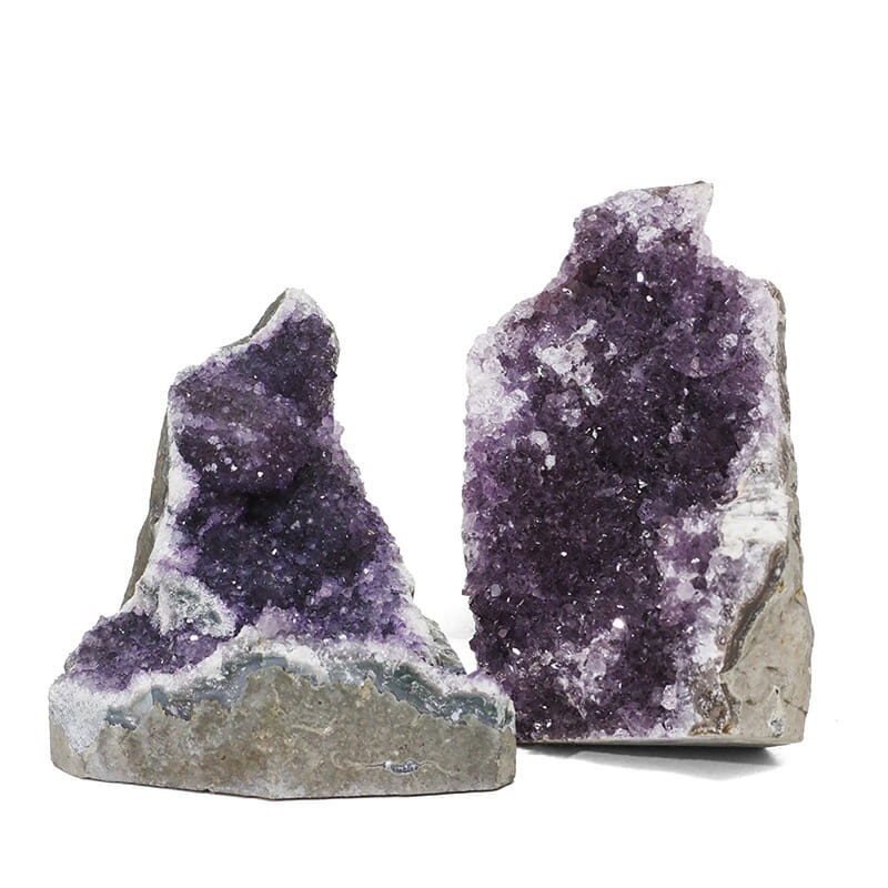 2.08kg Amethyst Crystal Geode Specimen Set 2 Pieces DR265 3 2.08kg Amethyst Crystal Geode Specimen Set 2 Pieces DR265 | Himalayan Salt Factory