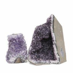 2.28kg Amethyst Crystal Geode Specimen Set 2 Pieces DR266 | Himalayan Salt Factory