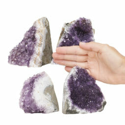 2.05kg Amethyst Crystal Geode Specimen Set 4 Pieces L050 5 2.05kg Amethyst Crystal Geode Specimen Set 4 Pieces L050 | Himalayan Salt Factory