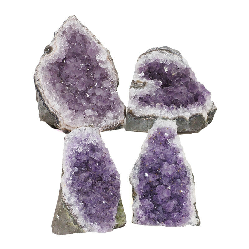 2.01kg Amethyst Crystal Geode Specimen Set 4 Pieces L051 3 2.01kg Amethyst Crystal Geode Specimen Set 4 Pieces L051 | Himalayan Salt Factory