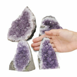 2.01kg Amethyst Crystal Geode Specimen Set 4 Pieces L051 5 2.01kg Amethyst Crystal Geode Specimen Set 4 Pieces L051 | Himalayan Salt Factory