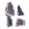 2.09kg Amethyst Crystal Geode Specimen Set 4 Pieces L054 | Himalayan Salt Factory