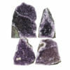 2.00kg Amethyst Crystal Geode Specimen Set 4 Pieces L055 | Himalayan Salt Factory