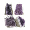 2.06kg Amethyst Crystal Geode Specimen Set 4 Pieces L057 | Himalayan Salt Factory