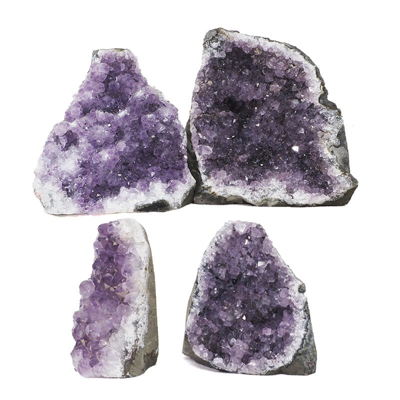 2.18kg Amethyst Crystal Geode Specimen Set 4 Pieces L058 3 2.18kg Amethyst Crystal Geode Specimen Set 4 Pieces L058 | Himalayan Salt Factory
