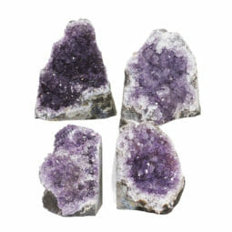 2.09kg Amethyst Crystal Geode Specimen Set 4 Pieces L060 | Himalayan Salt Factory