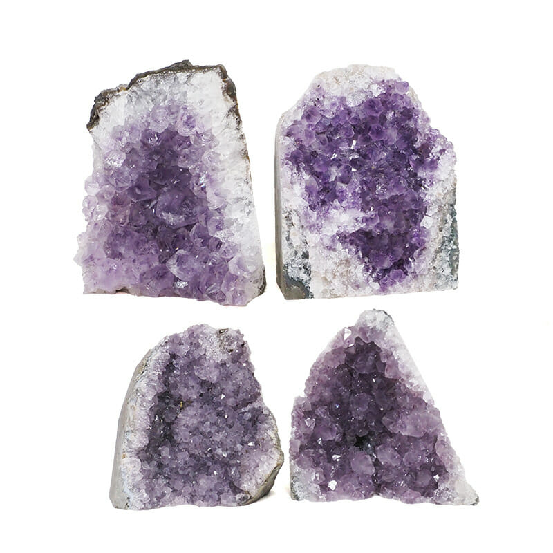 2.02kg Amethyst Crystal Geode Specimen Set 4 Pieces L061 3 2.02kg Amethyst Crystal Geode Specimen Set 4 Pieces L061 | Himalayan Salt Factory