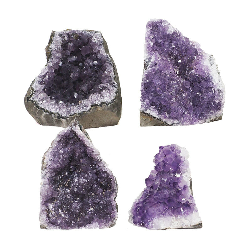 2.05kg Amethyst Crystal Geode Specimen Set 4 Pieces L065 3 2.05kg Amethyst Crystal Geode Specimen Set 4 Pieces L065 | Himalayan Salt Factory