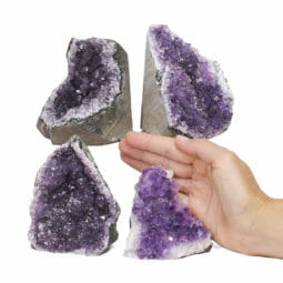2.05kg Amethyst Crystal Geode Specimen Set 4 Pieces L065 5 2.05kg Amethyst Crystal Geode Specimen Set 4 Pieces L065 | Himalayan Salt Factory