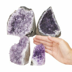 2.12kg Amethyst Crystal Geode Specimen Set 4 Pieces L068 5 2.12kg Amethyst Crystal Geode Specimen Set 4 Pieces L068 | Himalayan Salt Factory