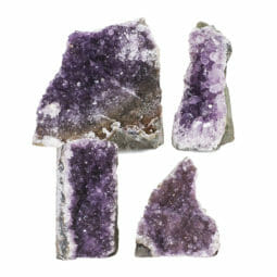 1.98kg Amethyst Crystal Geode Specimen Set 4 Pieces L072 | Himalayan Salt Factory