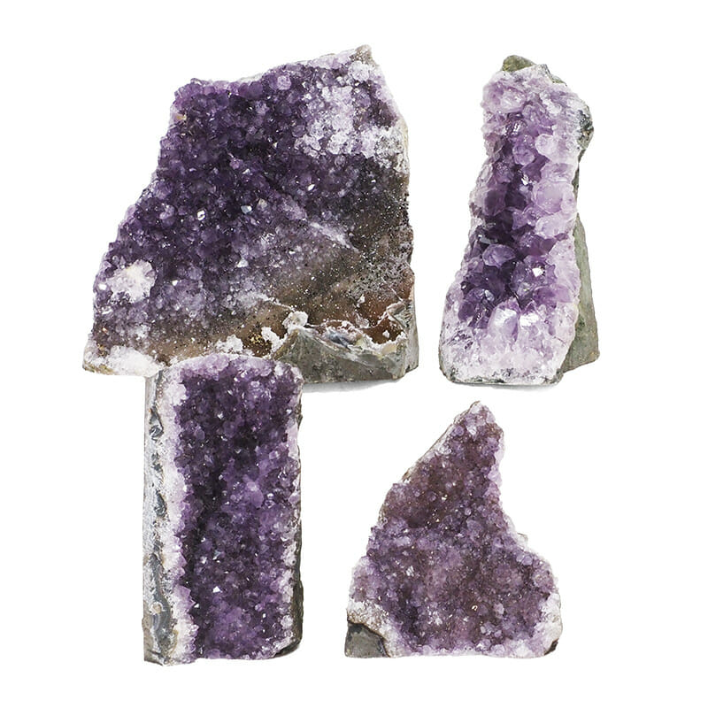 1.98kg Amethyst Crystal Geode Specimen Set 4 Pieces L072 3 1.98kg Amethyst Crystal Geode Specimen Set 4 Pieces L072 | Himalayan Salt Factory