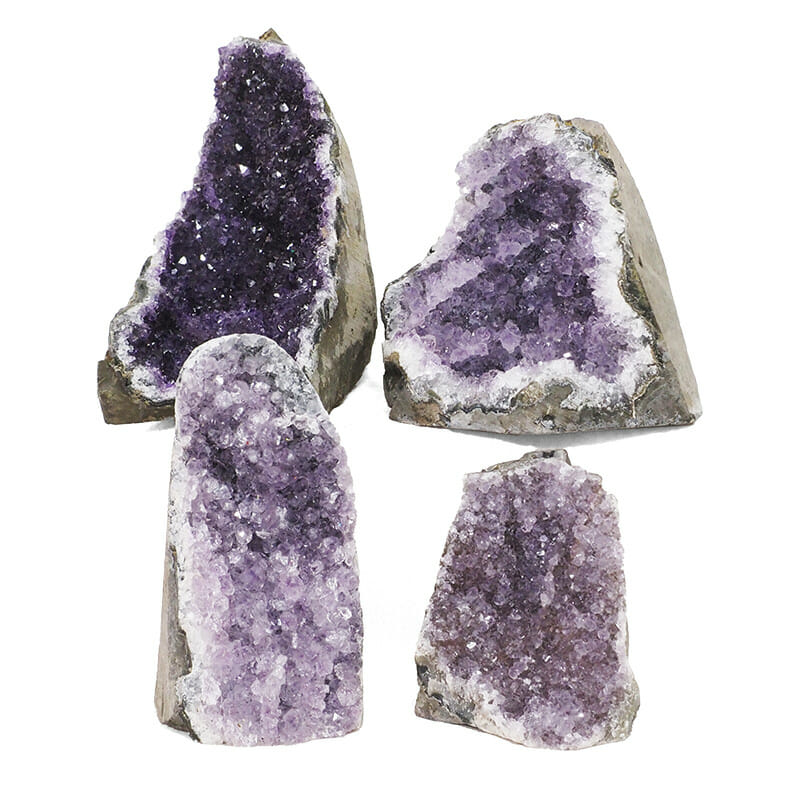 2.35kg Amethyst Crystal Geode Specimen Set 4 Pieces L073 3 2.35kg Amethyst Crystal Geode Specimen Set 4 Pieces L073 | Himalayan Salt Factory