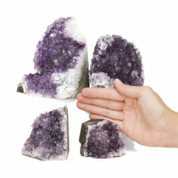 2.08kg Amethyst Crystal Geode Specimen Set 4 Pieces L074 5 2.08kg Amethyst Crystal Geode Specimen Set 4 Pieces L074 | Himalayan Salt Factory