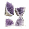 2.21kg Amethyst Crystal Geode Specimen Set 4 Pieces L075 | Himalayan Salt Factory