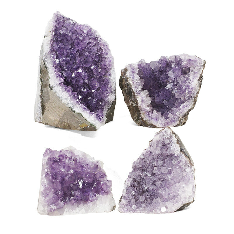 2.21kg Amethyst Crystal Geode Specimen Set 4 Pieces L075 3 2.21kg Amethyst Crystal Geode Specimen Set 4 Pieces L075 | Himalayan Salt Factory