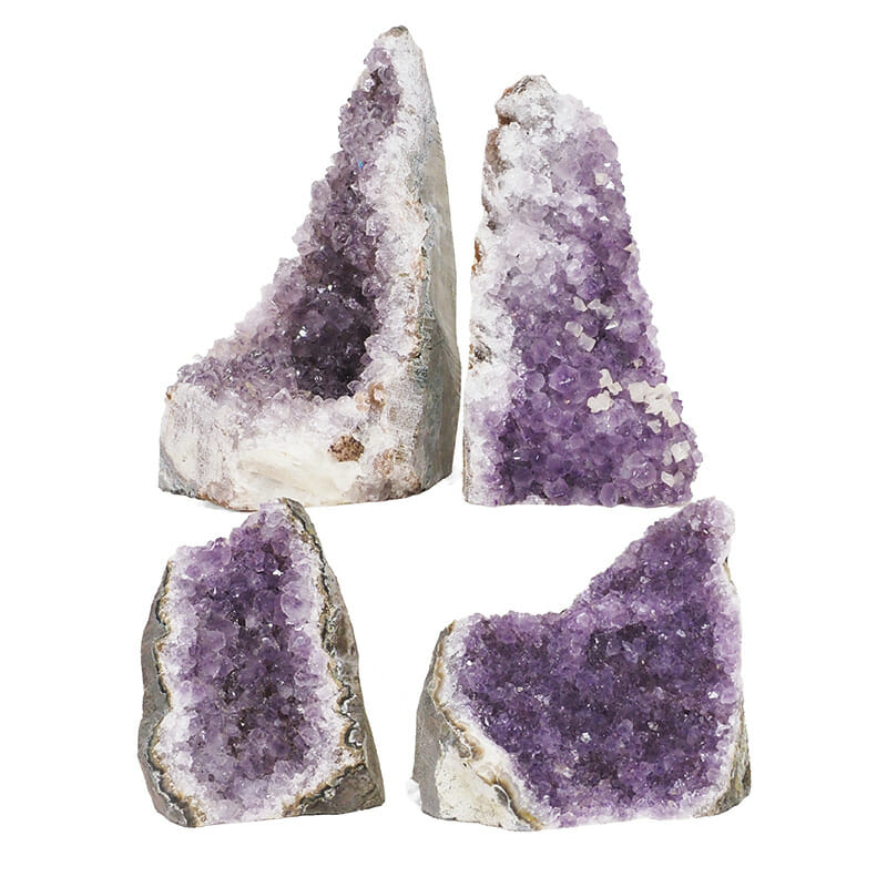 2.52kg Amethyst Crystal Geode Specimen Set 4 Pieces L078 3 2.52kg Amethyst Crystal Geode Specimen Set 4 Pieces L078 | Himalayan Salt Factory