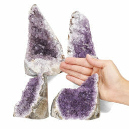 2.52kg Amethyst Crystal Geode Specimen Set 4 Pieces L078 5 2.52kg Amethyst Crystal Geode Specimen Set 4 Pieces L078 | Himalayan Salt Factory
