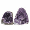 1.88kg Amethyst Polished Crystal Geode Specimen Set 2 Pieces DB109 | Himalayan Salt Factory