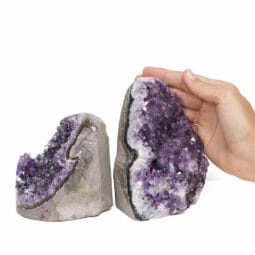 1.88kg Amethyst Polished Crystal Geode Specimen Set 2 Pieces DB109 5 1.88kg Amethyst Polished Crystal Geode Specimen Set 2 Pieces DB109 | Himalayan Salt Factory