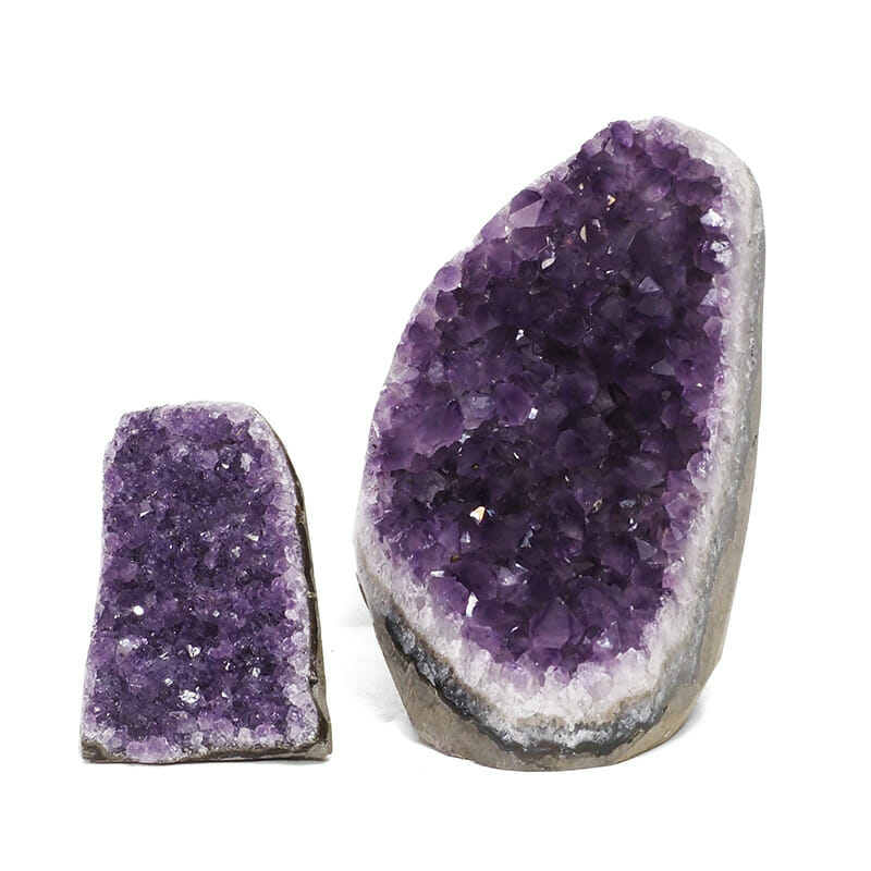 1.79kg Amethyst Polished Crystal Geode Specimen Set 2 Pieces DB110 3 1.79kg Amethyst Polished Crystal Geode Specimen Set 2 Pieces DB110 | Himalayan Salt Factory