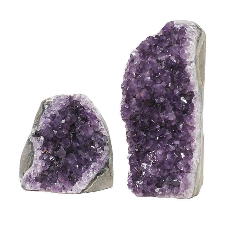 1.93kg Amethyst Polished Crystal Geode Specimen Set 2 Pieces DB115 3 1.93kg Amethyst Polished Crystal Geode Specimen Set 2 Pieces DB115 | Himalayan Salt Factory