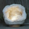 3.60kg Natural Calcite Geode Lamp with Large LED Light Base DN1662 | Himalayan Salt Factory