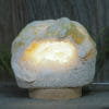 2.67kg Natural Calcite Geode Lamp with Large LED Light Base DN1681 | Himalayan Salt Factory