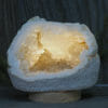 2.32kg Natural Calcite Geode Lamp with Large LED Light Base DN1682 | Himalayan Salt Factory