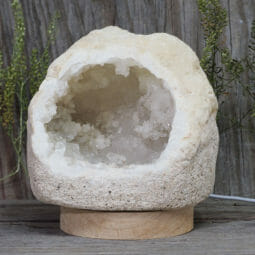1.97kg Natural Calcite Geode Lamp with Large LED Light Base DN1652 8 1.97kg Natural Calcite Geode Lamp with Large LED Light Base DN1652 | Himalayan Salt Factory