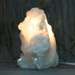 1.55kg Clear Quartz Cluster Lamp DB121 | Himalayan Salt Factory